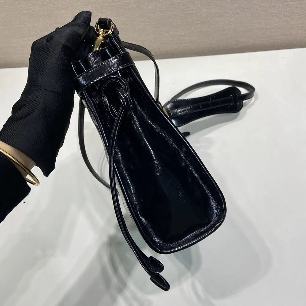Prada Women Bonnie Leather Mini Shoulder Bag-Black 1BH229 6 Prada Women Bonnie Leather Mini Shoulder Bag-Black 1BH229