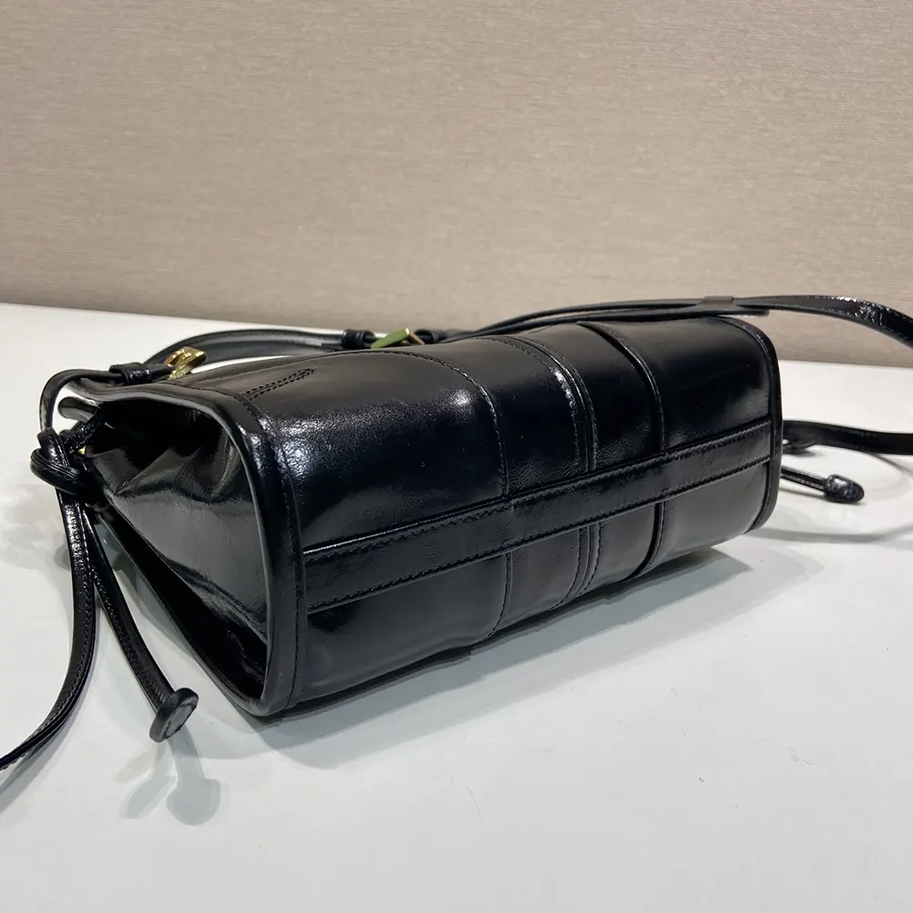 Prada Women Bonnie Leather Mini Shoulder Bag-Black 1BH229 8 Prada Women Bonnie Leather Mini Shoulder Bag-Black 1BH229