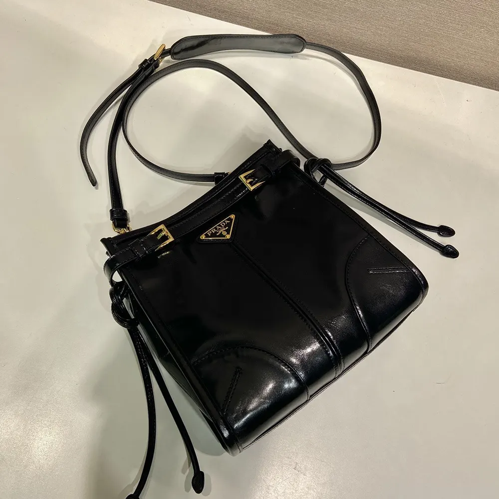 Prada Women Bonnie Leather Mini Shoulder Bag-Black 1BH229 7 Prada Women Bonnie Leather Mini Shoulder Bag-Black 1BH229 - Image 7