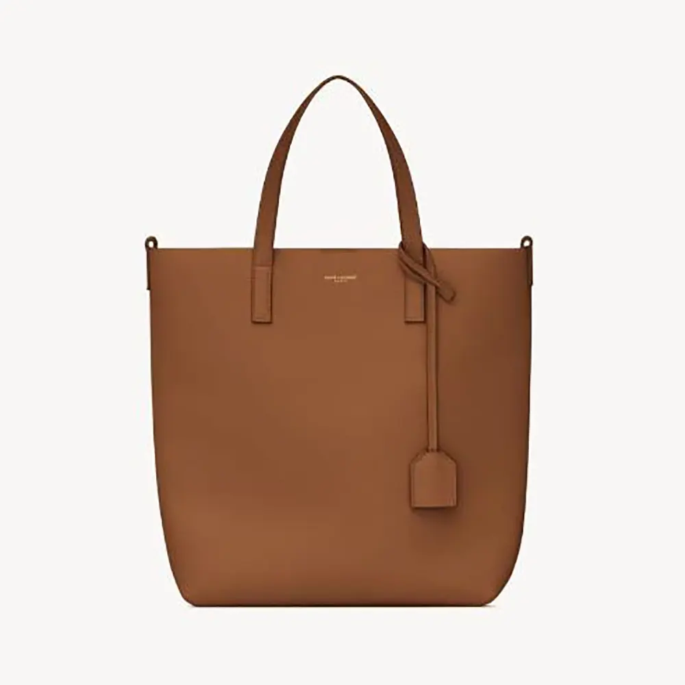 Saint Laurent YSL Women Shopping Saint Laurent Toy in Leather-Brown 600307CS