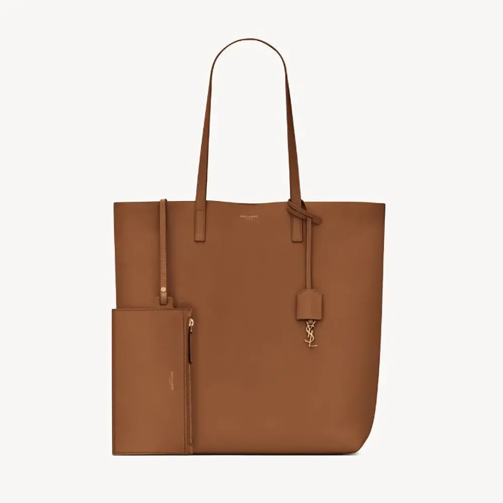 Saint Laurent YSL Women Shopping Saint Laurent in Leather-Brown 600306CS