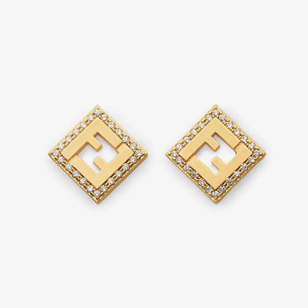 Fendi Women Forever Fendi Earrings Gold-Colored Metal