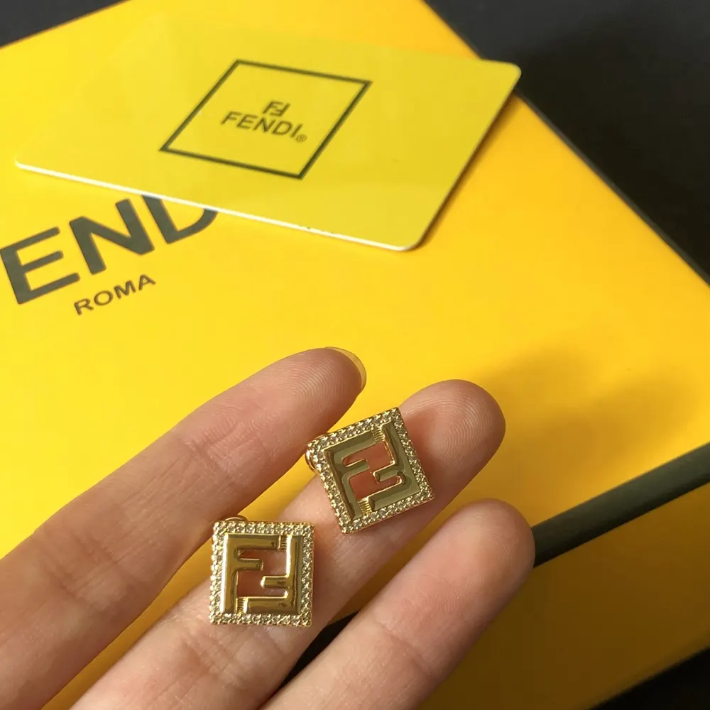 Fendi Women Forever Fendi Earrings Gold-Colored Metal