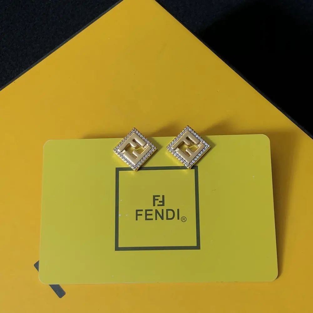 Fendi Women Forever Fendi Earrings Gold-Colored Metal