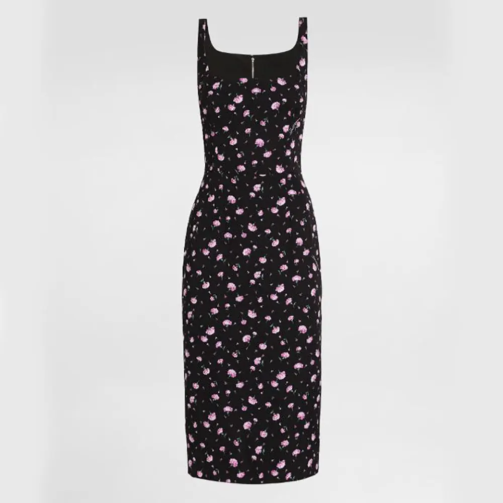 Dolce Gabbana D&G Women Carnations-Print Sheath Dress