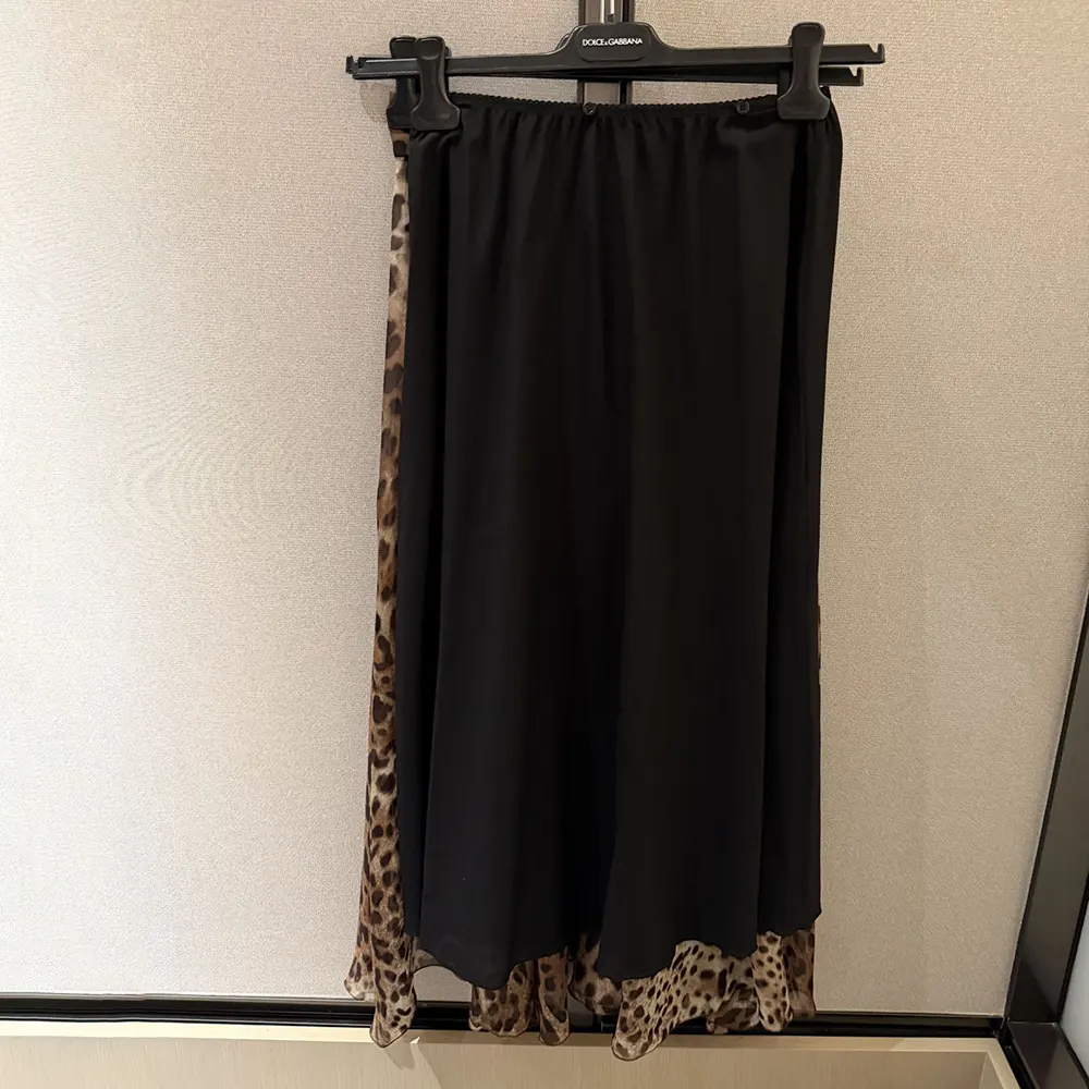 Dolce Gabbana D&G Women Leopard-Print Chiffon Circle Skirt F4CSOTIS1