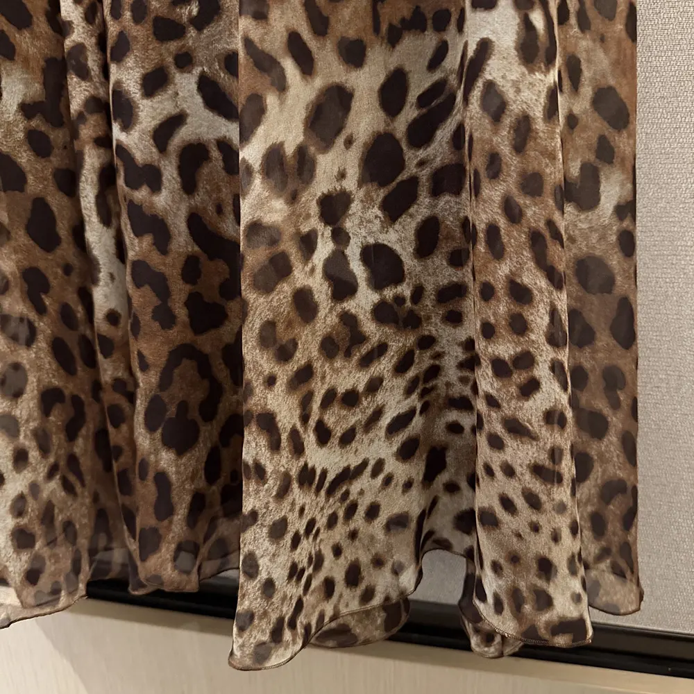 Dolce Gabbana D&G Women Leopard-Print Chiffon Circle Skirt F4CSOTIS1