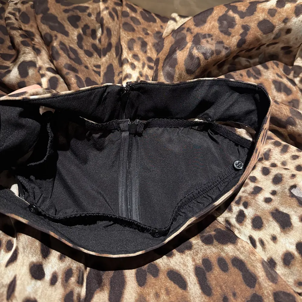 Dolce Gabbana D&G Women Leopard-Print Chiffon Circle Skirt F4CSOTIS1