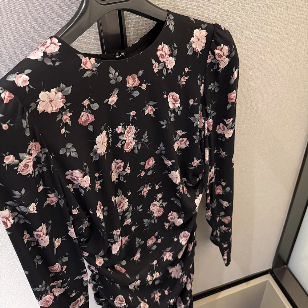 Dolce Gabbana D&G Women Vintage Rose-Print Draped Dress