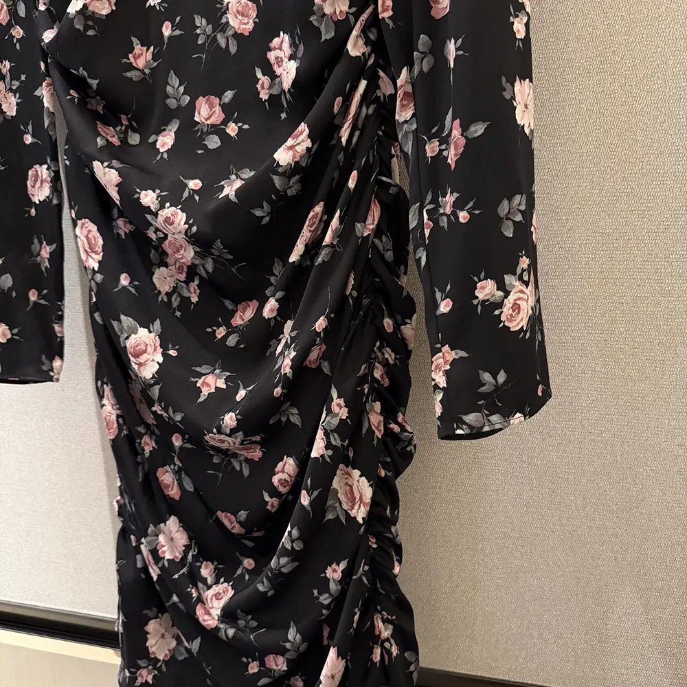 Dolce Gabbana D&G Women Vintage Rose-Print Draped Dress