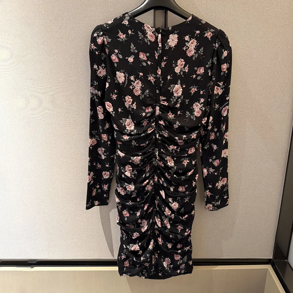 Dolce Gabbana D&G Women Vintage Rose-Print Draped Dress