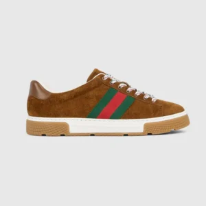 Gucci Unisex Ace Sneaker With Web-Brown 849836AAFS32154