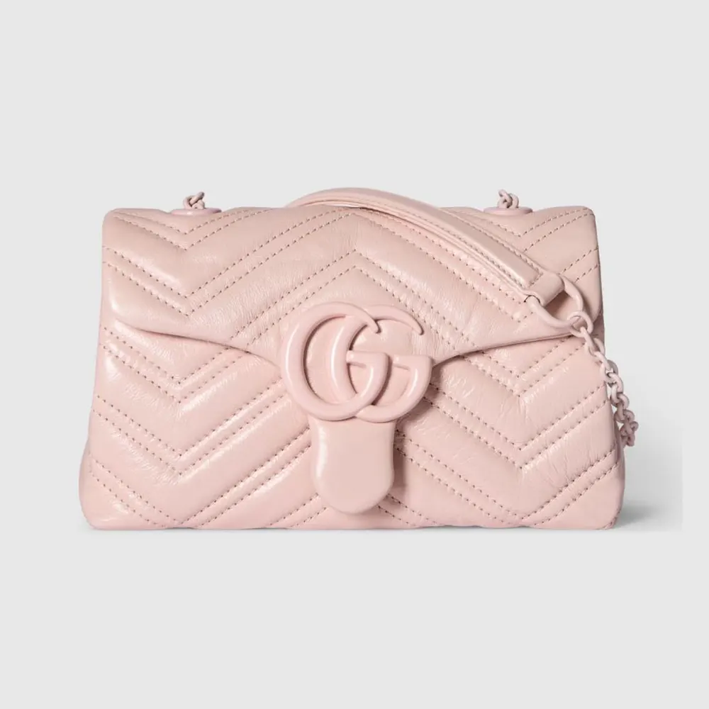 Gucci Women GG Marmont Mini Shoulder Bag-Pink ‎856368AAFS1