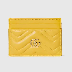 Gucci Women GG Marmont Card Case-Yellow 443127AAGJE