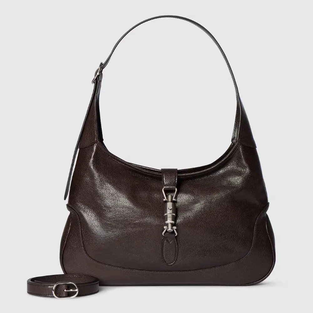 Gucci Women Jackie 1961 Medium Shoulder Bag-Dark Brown ‎863136AAGDZ