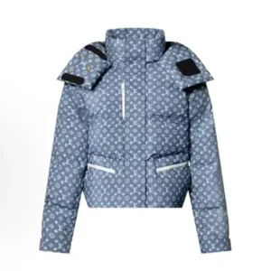 Louis Vuitton LV Women Denim-Effect Monogram Ski Jacket 1AIPIM
