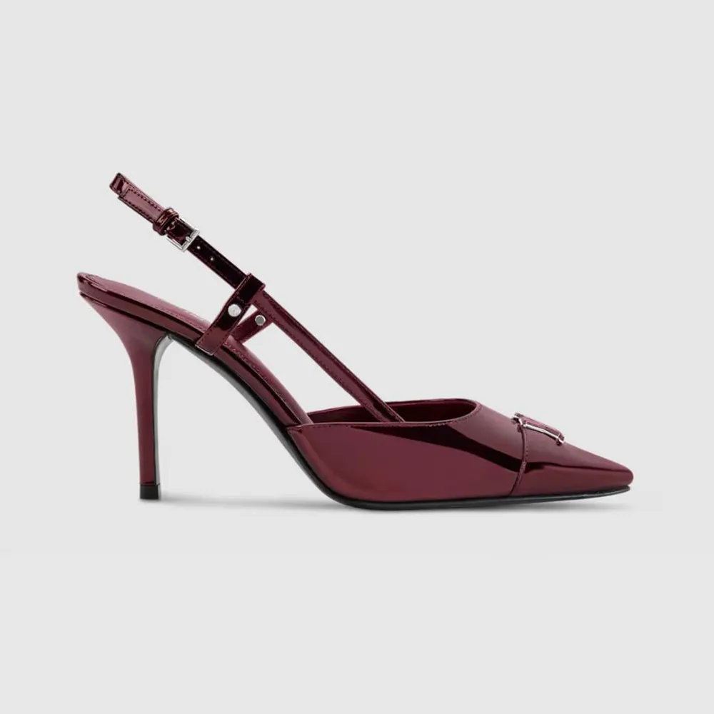 Louis Vuitton Women City Slingback Pump-Bordeaux Red 1AITDP