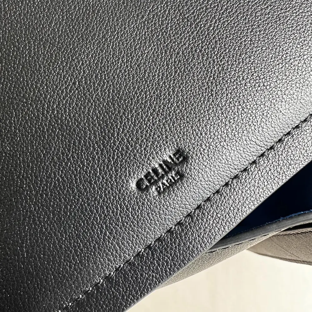 Celine Women Medium Cube Bag In Supple Calfskin-Black