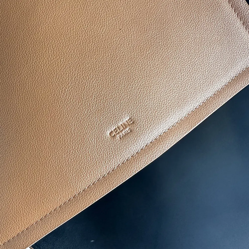 Celine Women Medium Cube Bag In Supple Calfskin-Brown