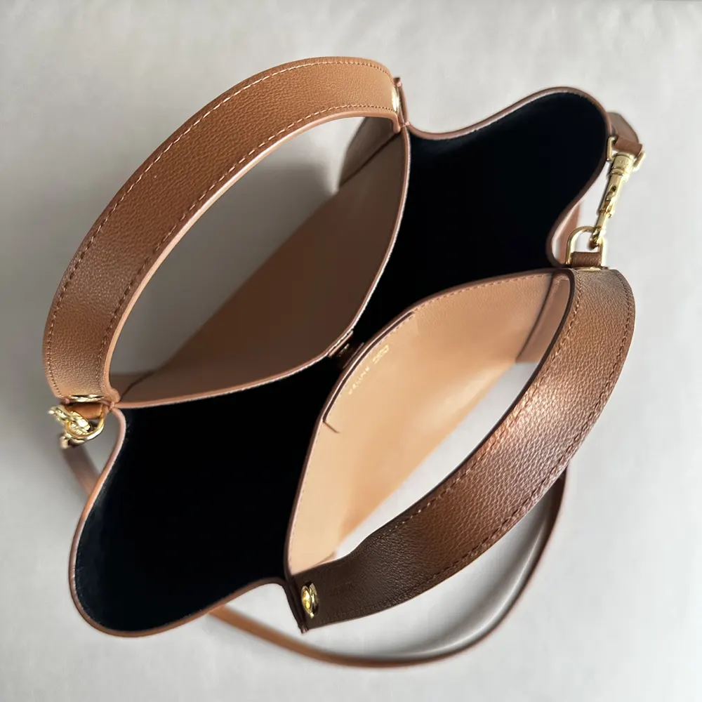 Celine Women Medium Cube Bag In Supple Calfskin-Brown