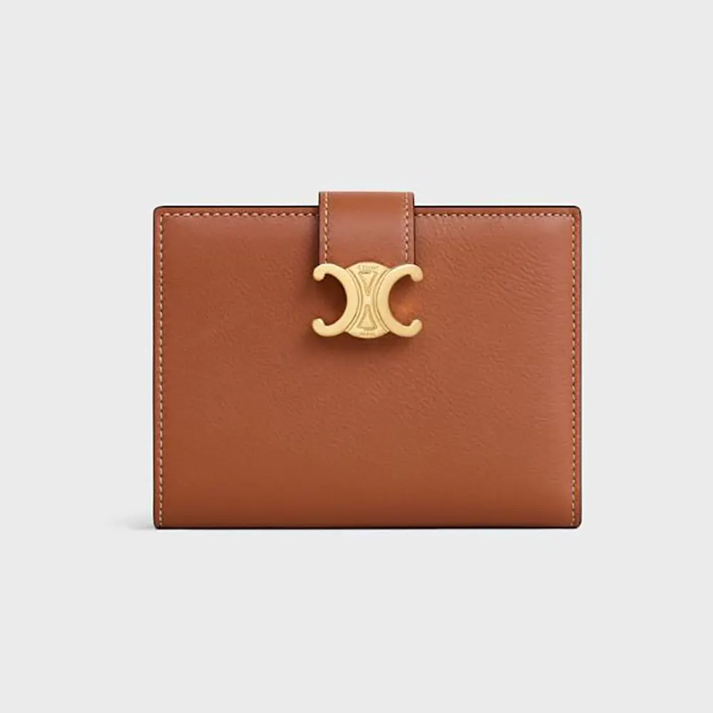Celine Women Medium Strap Wallet Nino in Supple Grained Calfskin