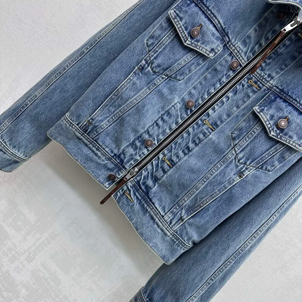 Celine Men Trucker Jacket in Denim RV0ZW930F