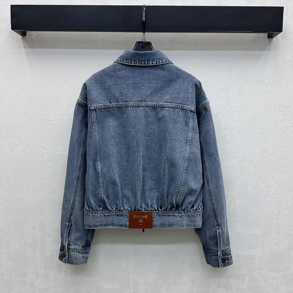 Celine Men Trucker Jacket in Denim RV0ZW930F