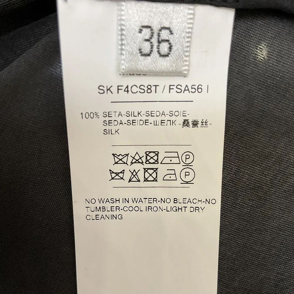 Dolce Gabbana D&G Women Chiffon Shirt-Black F5U03TFU1ATN0000