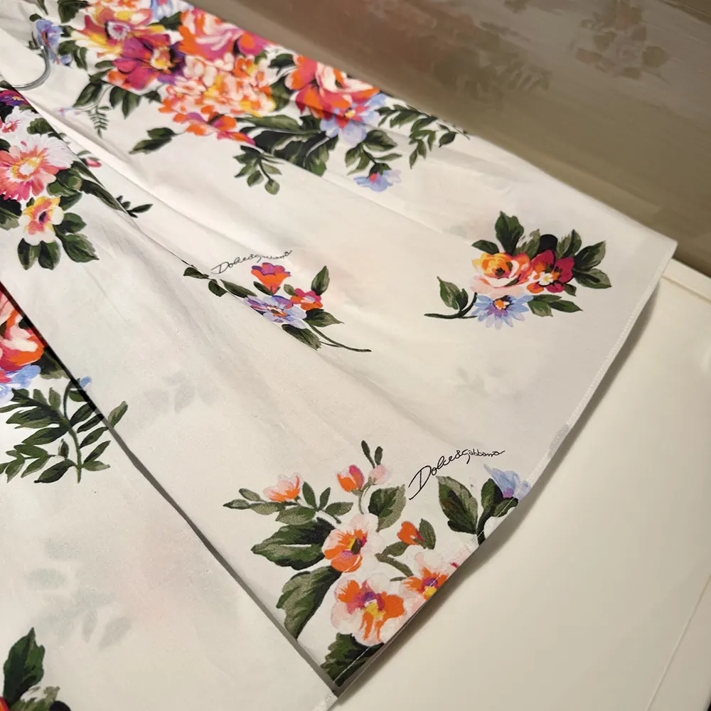 Dolce Gabbana D&G Women Flower Bouquet-Print Cotton Dress