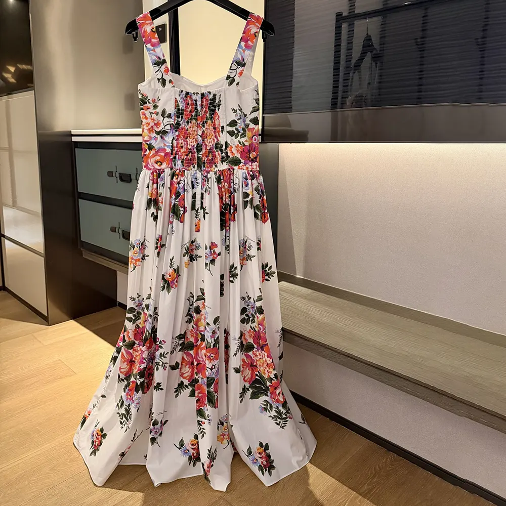 Dolce Gabbana D&G Women Flower Bouquet-Print Cotton Dress