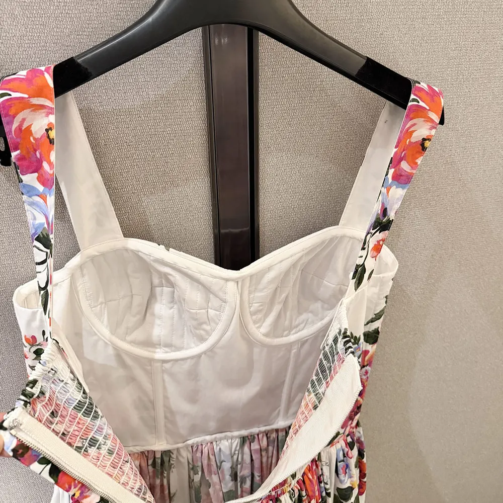 Dolce Gabbana D&G Women Flower Bouquet-Print Cotton Dress