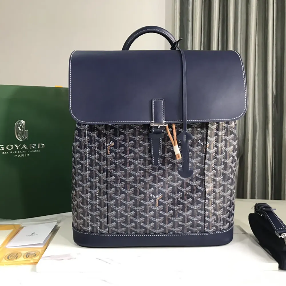 Goyard Unisex Alpin MM Backpack-Navy ALPIN2MMLTY12CL12P