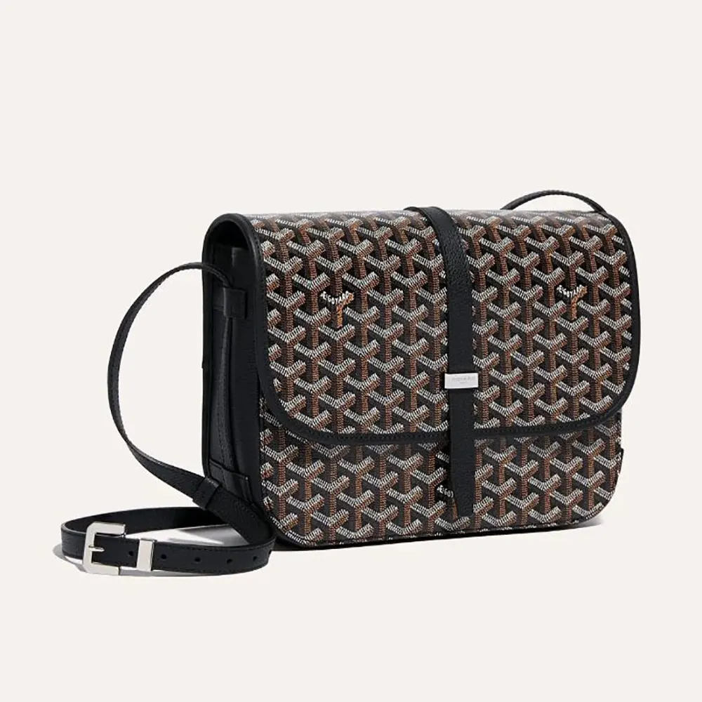 Goyard Unisex Belvedere Mm Bag-Black BELVE3MMLTY01CG01P