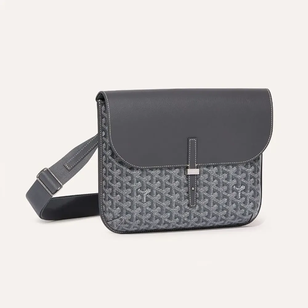 Goyard Unisex Coursier Messenger Bag-Grey COURSIMMLTY51CL51P