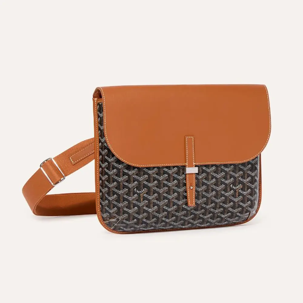 Goyard Unisex Coursier Messenger Bag-Tan COURSIMMLTY01CL03P