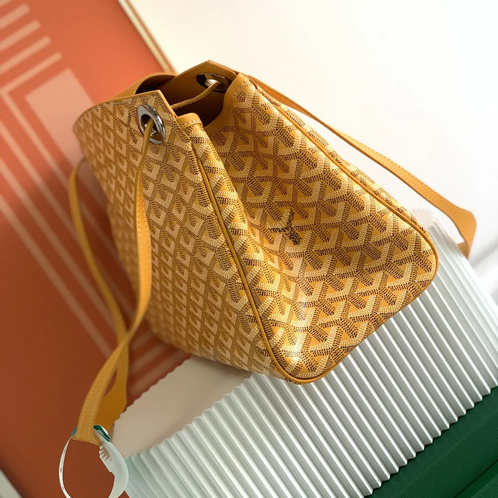 Goyard Unisex Rouette Souple Bag-Yellow ROUETTPMLTY08CL08P