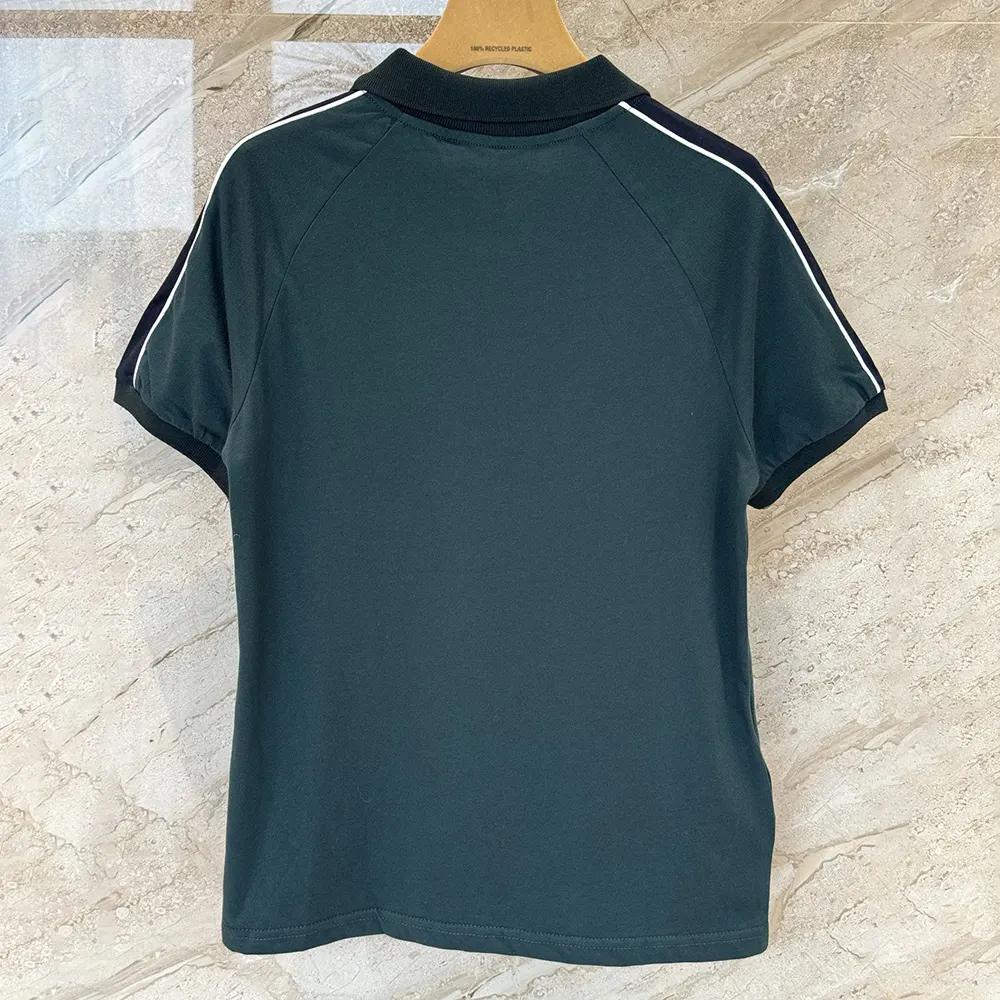 Miu Miu Women Cotton Jersey Polo Shirt-MJNA19182D - Image 5