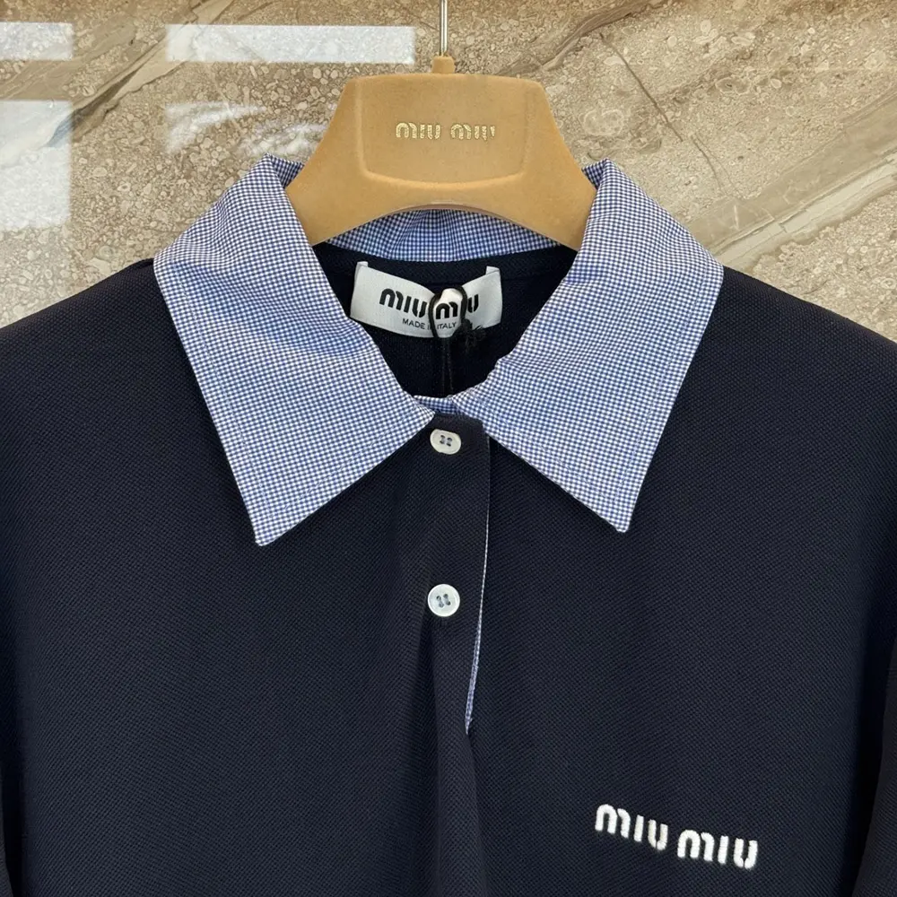 Miu Miu Women Cotton Piqué Polo Shirt-MJN5551843