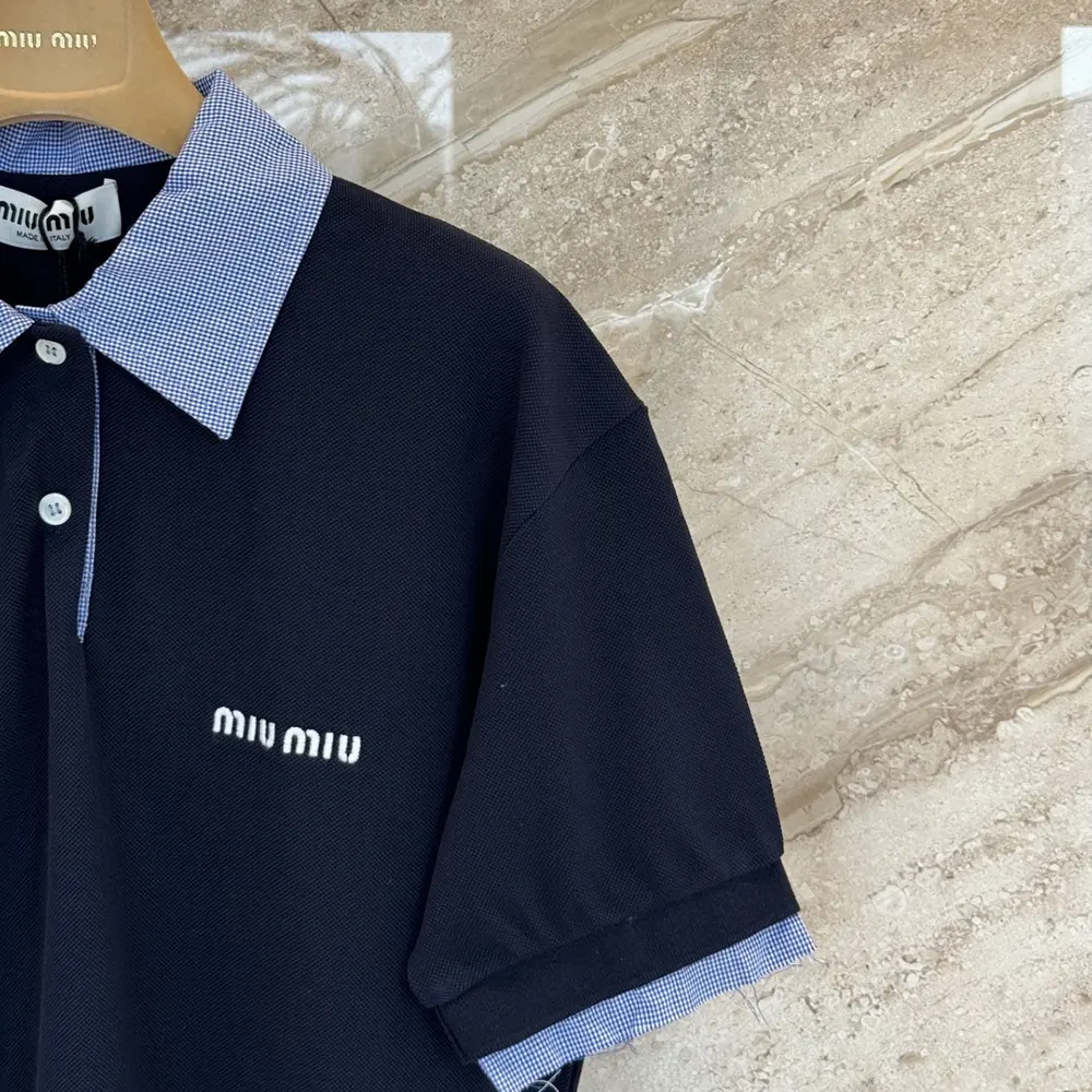 Miu Miu Women Cotton Piqué Polo Shirt-MJN5551843