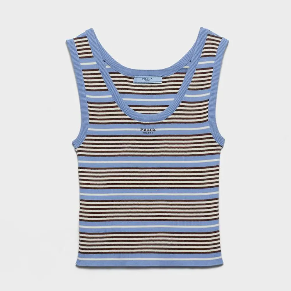 Prada Women Cotton Knit Tank Top P29C0619IMF061M