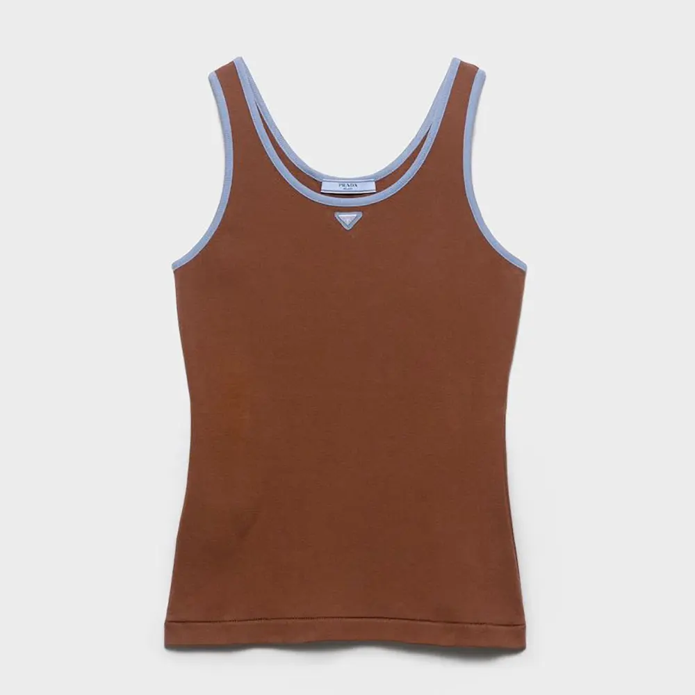 Prada Women Old Cotton Tank Top 3965919A6