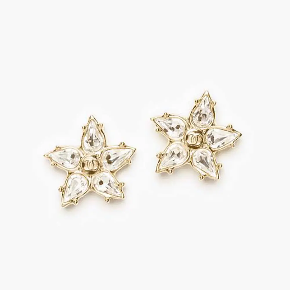Chanel Women Stud Earrings Metal Strass ABH632B24206