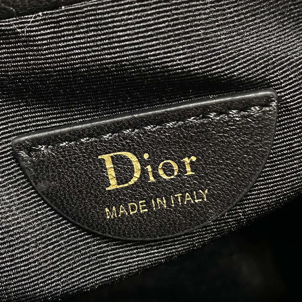 Dior Women Adiorable Mini Bucket Bag Black Cannage Lambskin