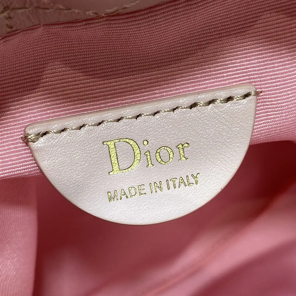 Dior Women Adiorable Mini Bucket Bag Soupir Pink Cannage Lambskin S2611OUQA