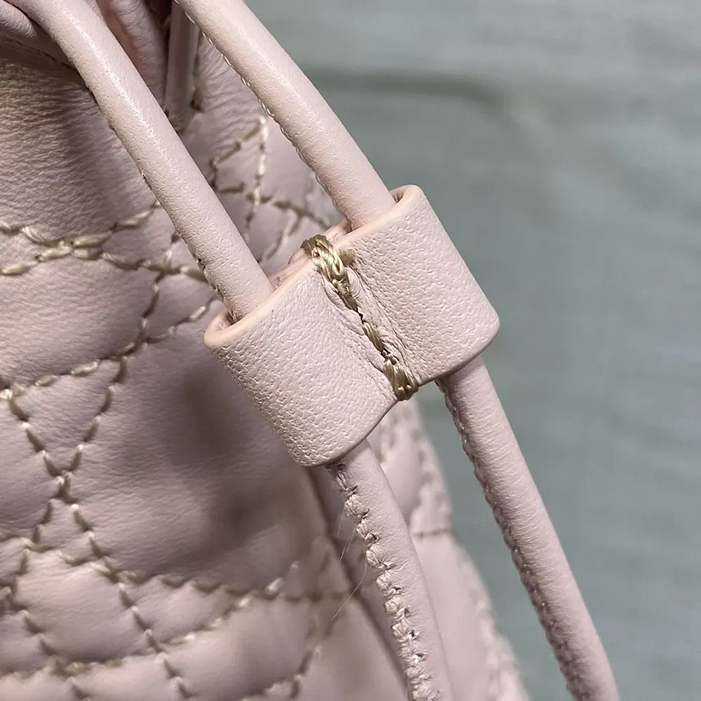 Dior Women Adiorable Mini Bucket Bag Soupir Pink Cannage Lambskin S2611OUQA