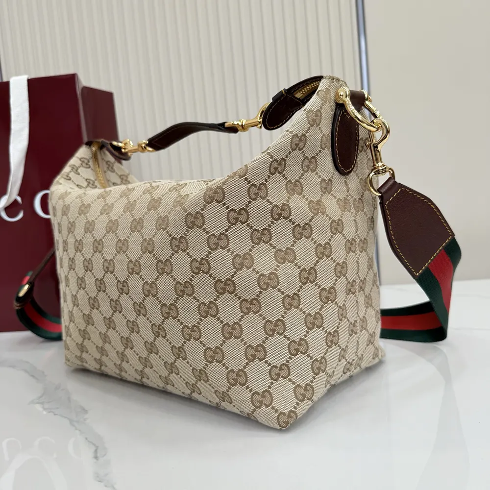 Gucci Unisex Brera Medium Crossbody Bag-Dark Brown 866938FAFV9