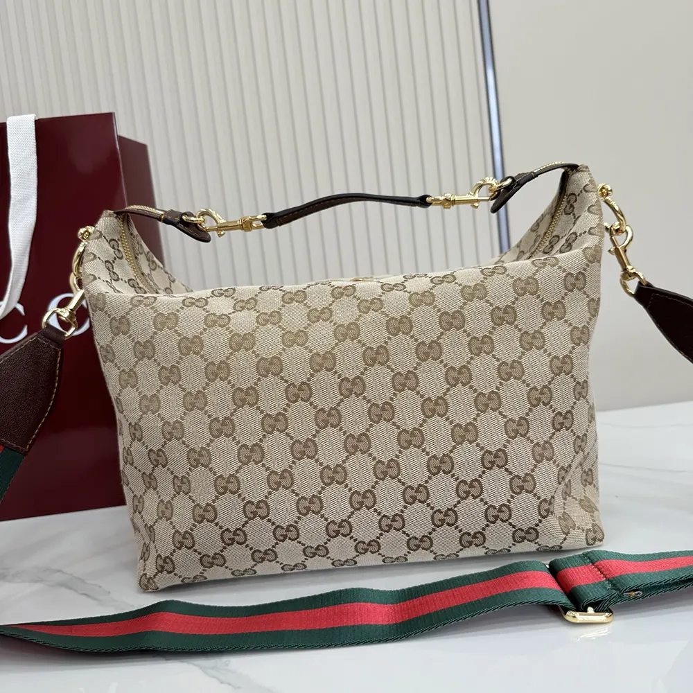 Gucci Unisex Brera Medium Crossbody Bag-Dark Brown 866938FAFV9