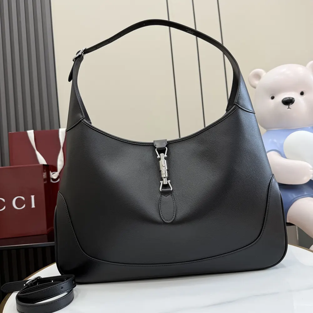 Gucci Unisex Jackie 1961 Large Crossbody Bag-Black 863279AAGGU