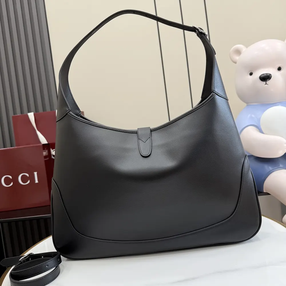 Gucci Unisex Jackie 1961 Large Crossbody Bag-Black 863279AAGGU