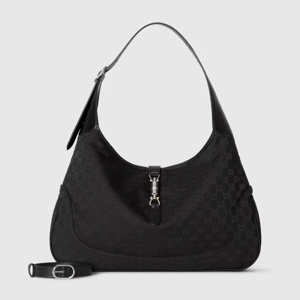 Gucci Unisex Jackie 1961 Large Crossbody Bag-Black 863279FAFV4
